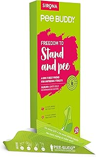 PeeBuddy 20 Funnels Disposable Female Urination Device for Women | Portable, Leak-proof Stand and Pee Funnels for Women, G…