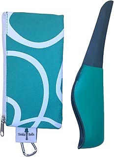 The Tinkle Belle Female Portable Urination Device Teal with case! Discreetly Pee Standing Without disrobing! Intuitive,Com…