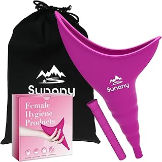 Female Urination Device, Reusable Female Urinal Silicone Women Pee Funnel Allows Women to Pee Standing Up, Portable Womens…