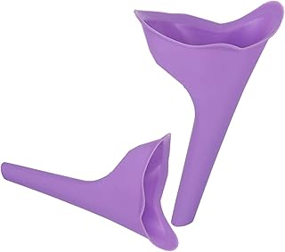 VJK 2Pack Female Urination Device, Female Urinal Silicone Funnel Urine Cups Portable Urinal for Women Standing Up to Pee F…