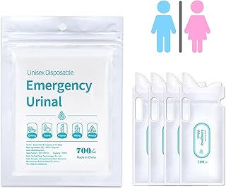 SMARBAN Disposable Urine Bag (4pcs/700ml) Disposable Urine Bag Travel Urine Bag Toilet Traffic Jam Emergency Portable Toil…