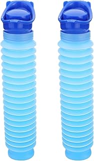 2 Pcs Adjustable Emergency Urinal 750ml,Portable Urinal for Men and Women Adult Travel Urine Bottle Camping Toilet Emergen…